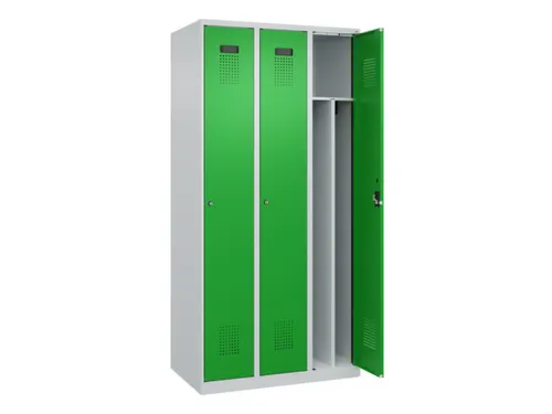 locker voor scheiding van kleding,HxBxD 1850x900x500mm,3vak