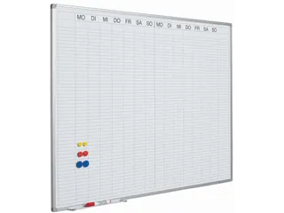 Planbord 90x120cm Softline profiel 8mm Dubbele week DU met dagenstrook - 1