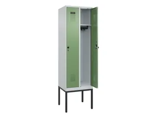 locker,HxBxD 2120x600x500mm,2vak,vak B 300mm,draaigrendel - 1