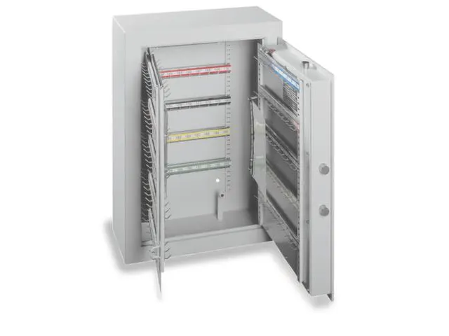 Sleutelkluis klasse A HxBxD 636x460x206mm 200haakjes 44kg Ral7035