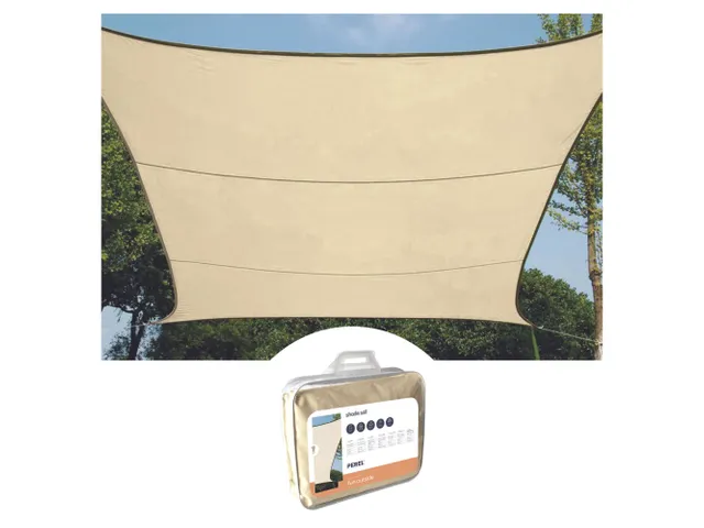 Voile solaire rectangulaire 2x3m Crème