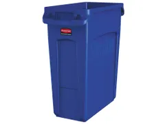 Slim Jim Afvalcontainer Met Luchtsleuven 60 Liter Blauw