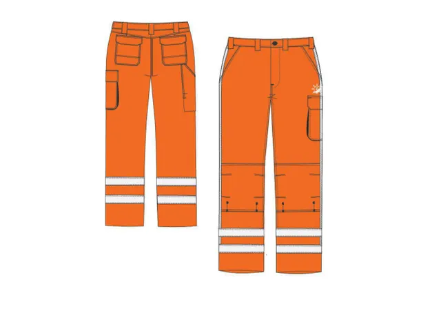 Manderley BR3512 RWS werkbroek voor BAM, fluo oranje, maat 66, per stu