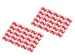 Kleurclips voor RJ45-kabels Rood verpakking van 100 stuks