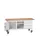 werkbank,HxBxD 830x1750x600mm,multiplexblad,uitrusting: 3laden,kast