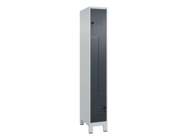 Z-garderobekast,HxBxD 1950x300x500mm,vak B 150/300mm,draaigrendel