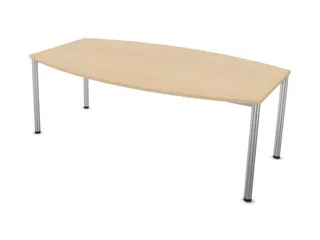 vergadertafel,HxBxD 740x2000x1200mm,vatvormig,NE-esdoorn - 1