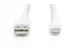 USB siliconen oplaadkabel USB-A Lightning 1m USB 2.0 12W Wit