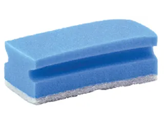 Schuurspons Cleaninq met greep 140x70x42mm blauw/wit 5 stuks - 3