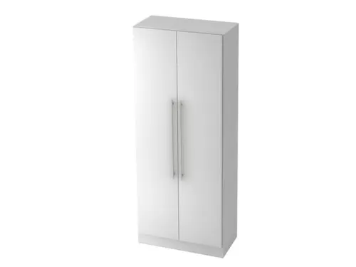 kantoorkast openslaande deuren HxBxD 2004x800x420mm hout wit