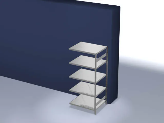 magazijnstelling,aanbouwveld,HxBxD 2000x1010x835mm,vakl. 130kg