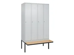 locker voor scheiding van kleding,HxBxD 2120x1200x815mm,4vak