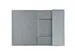 Elastomappen A4 glanskarton 3 kleppen monobloc-Grijs