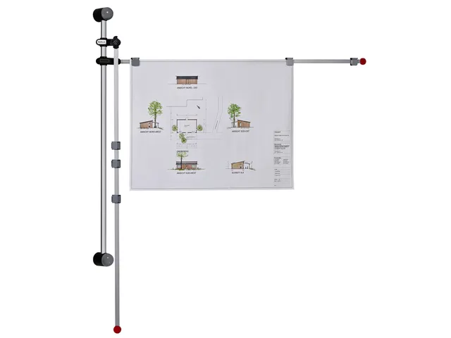 Wandhouder MAUL met 2 zwenkarmen 1.32m grijs