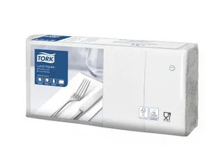 Servetten Tork 477402 Advanced 2-laags 33x33cm 1/8 vouw wit 200st. - 5