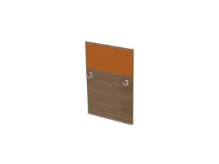 baliepaneel,v. bureau,aanbouw rechts,B 800mm,NT-cherry,BN3005-geel - 1