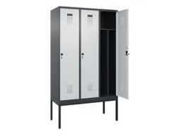 locker voor scheiding van kleding,HxBxD 2120x1200x500mm,3vak