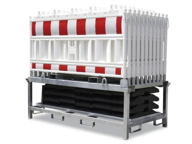 set afzethekken,20hekelementen,21voetplaten,HxL 1250x2300mm,kunststof