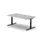 Elektrisch ihv bureau,HxBxD 650-1310x1800x1000mm,blad lichtgrijs