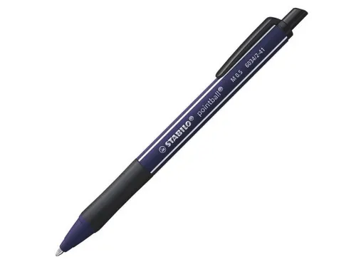 Balpen STABILO pointball Wildflower Distel Blauw Medium