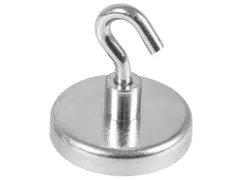 haak,Ø 47mm,zilverkleurig,RVS/hard ferriet