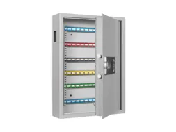 sleutelkast,120haak,HxBxD 630x460x130mm,romp RAL7035,front RAL7035