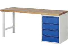 werkbank,RAL 7035/RAL 5010,HxBxD 890x2000x700mm,beukblad