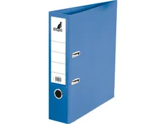 Classeur à levier plastifié Kangaro PP/Papier 75mm bleu