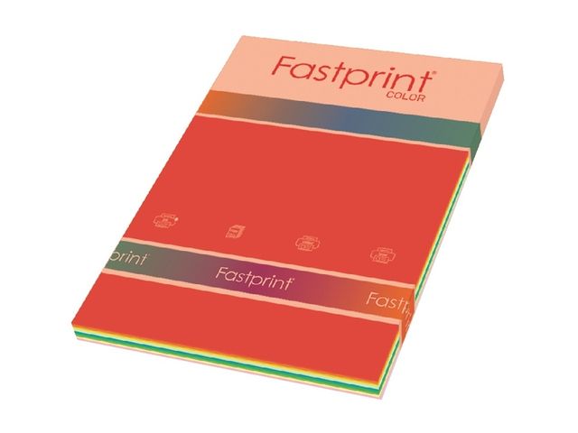 Kopieerpapier Fastprint A4 160 Gram 10 Kleuren X5vel Assorti | FastprintShop.nl