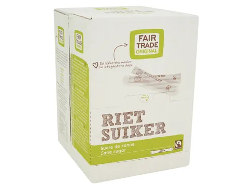 Rietsuikersticks Fairtrade Original 600 stuks