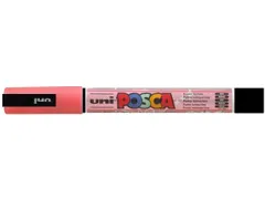 Verfstift Posca PC3M Fijne punt 0,9-1,3mm glitter rood