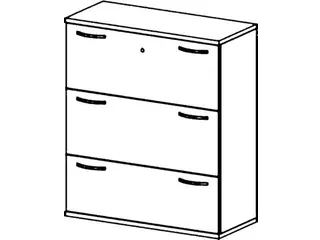 hangmappenkast 1150x1000x430mm 3hangmappenframes Wit - 11