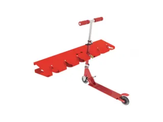 Steprek voor 6 steppen L 990mm eenzijdig RAL3020 - 1