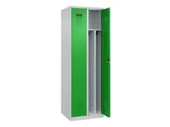 locker voor scheiding van kleding,HxBxD 1850x600x500mm,2vak