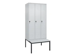 locker voor scheiding van kleding,HxBxD 2120x900x815mm,3vak - 1