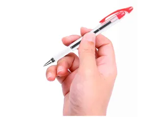 Balpen Met Dop Delta Navulbaar Medium Rood - 5