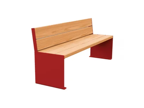 zitbank,B 1800mm,3latten,hout-zitting licht eikenhout,zitting H 450mm
