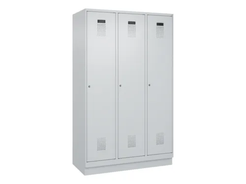 locker voor scheiding van kleding,HxBxD 1950x1200x500mm,3vak