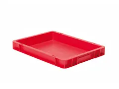 Euronorm-Stapelbak 4.5l 50x 400x 300mm Wanden/Bodem Gesloten Rood