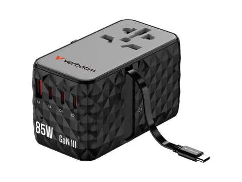 Charge 'n' Travel GaN III universele reisadapter 85W
