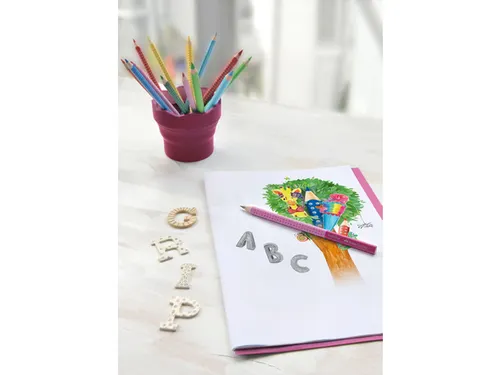 Potloodset Faber-Castell 2st. Jumbo met grip in blister.Hardheid B.