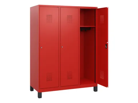schoollocker,HxBxD 1630x1200x500mm,3vak,vak B 400mm,cil.-slot,voeten