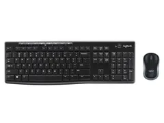 Logitech MK270 Draadloos Zweeds Toetsenbord + Muis Zwart