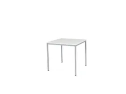 Domino Basic Tafel Vaste Hoogte 800x800mm Grijs 25mm Alu 4-Poots