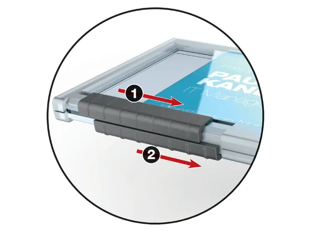 Badge Durable 8921 Pushbox Duo 54x87mm