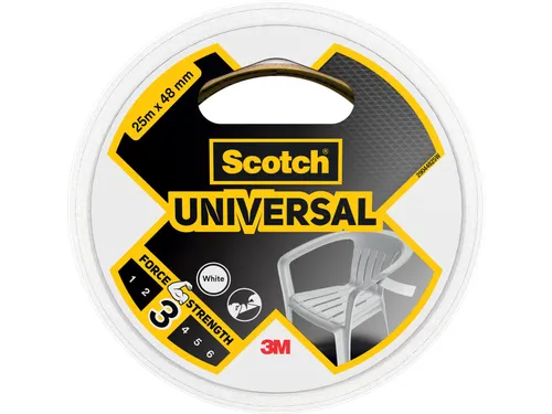 ducttape Universal, ft 48 mm x 25 m, wit
