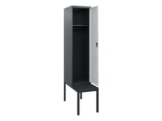 locker met bank,HxBxD 1950x400x815mm,1vak,vak B 400mm,cilinderslot - 1