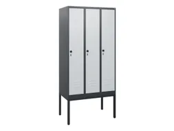 locker,HxBxD 1950x900x500mm,3vak,vak B 300mm,draaigrendel