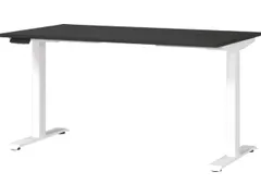 Elektrisch ihv bureau,HxBxD 720-1200x1400x800mm,blad grafiet