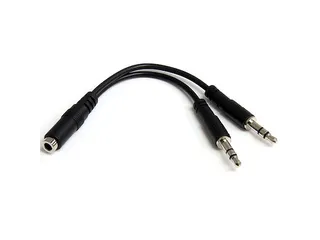 3,5mm 4-pins naar 2x 3-pins 3,5mm Headset Verloopkabel F/M - 1